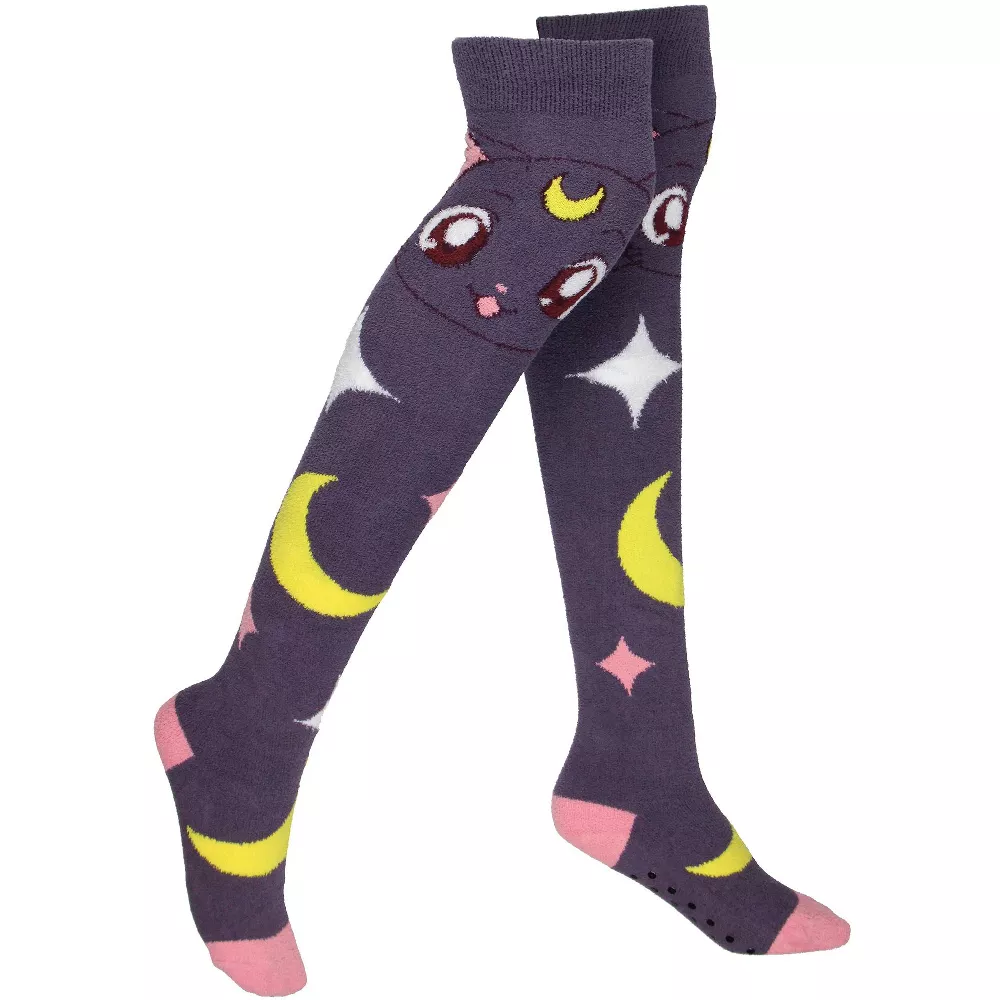 Носки выше колена женские с рисунком персонажа «Сейлор Мун Кристалл» с принтом «Луна» фиолетовые
Носки выше колена женские с рисунком персонажа «Сейлор Мун Кристалл» с принтом «Луна» фиолетовые