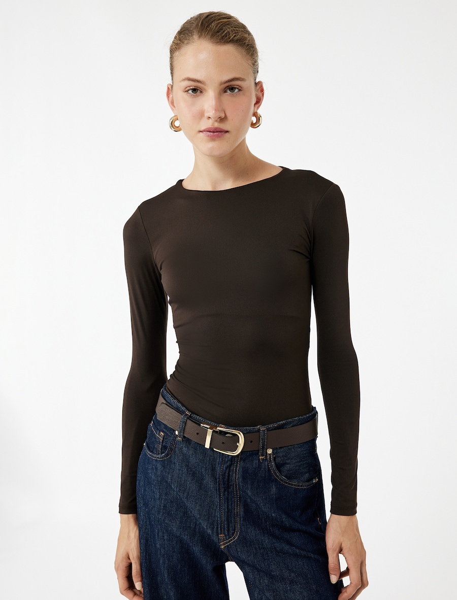 Боди-рубашка Koton, коричневый
Боди-рубашка Koton, коричневый