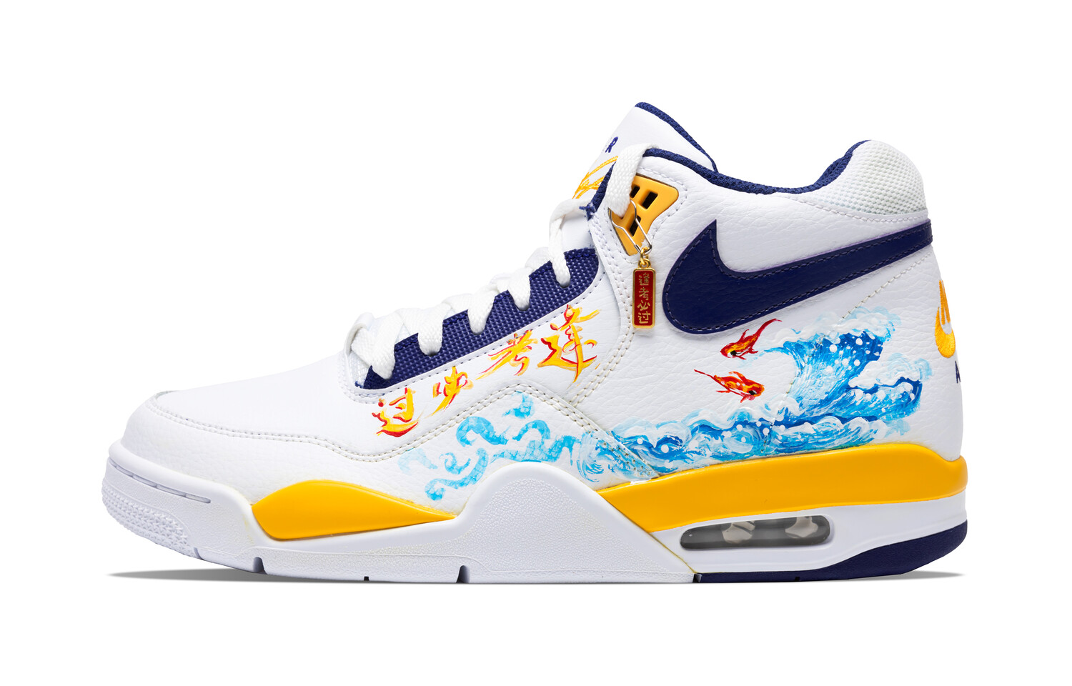 Баскетбольные кроссовки Flight Legacy Vintage для мужчин, среднего размера, цвет синий/желтый/белый Nike
Баскетбольные кроссовки Flight Legacy Vintage для мужчин, среднего размера, цвет синий/желтый/белый Nike