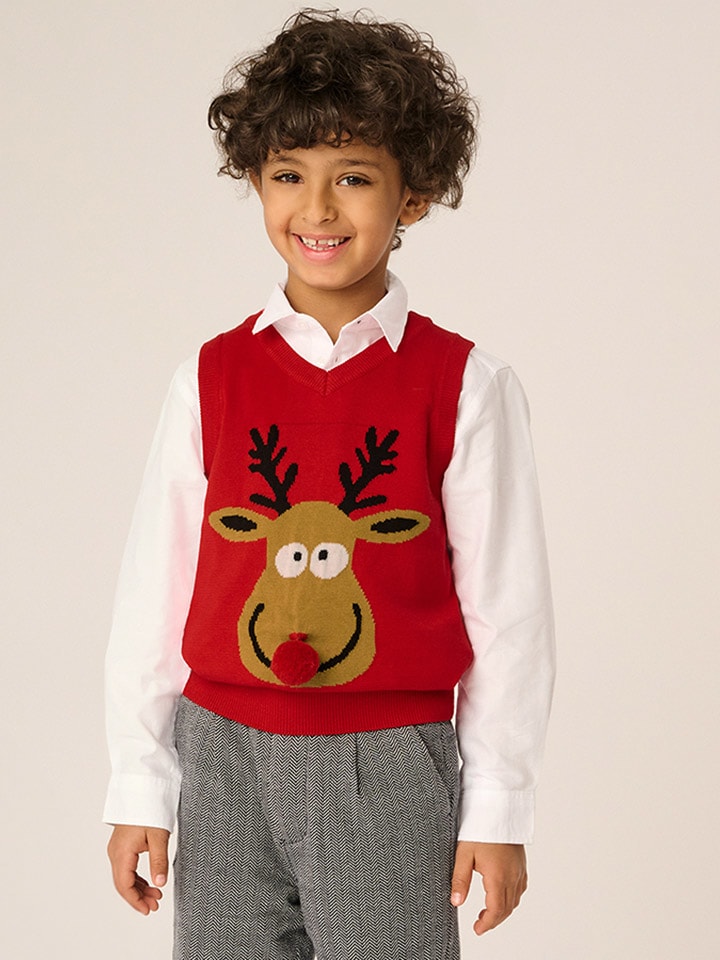 Жилет-свитер COOL CLUB, красный
Жилет-свитер COOL CLUB, красный