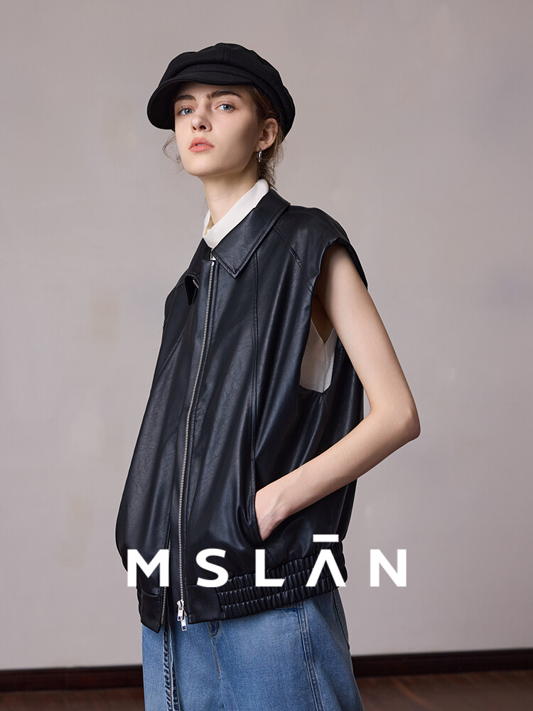 Жилетка женская Mslan кожаная, черный
Жилетка женская Mslan кожаная, черный