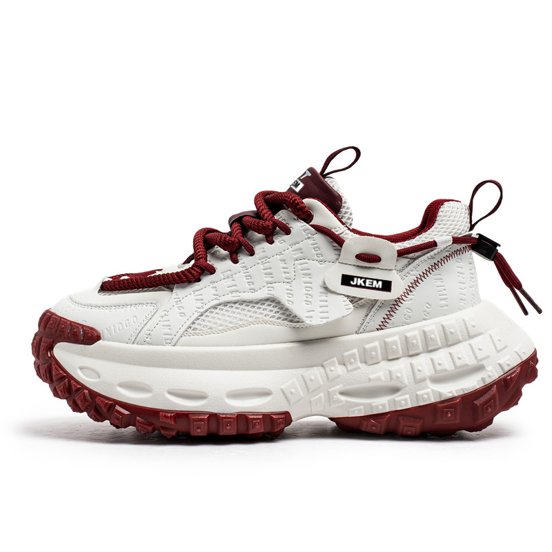 JKEM Амортизирующие кроссовки с противоскользящими и износостойкими свойствами мужские низкие массивные бело-красные, цвет White Red
JKEM Амортизирующие кроссовки с противоскользящими и износостойкими свойствами мужские низкие массивные бело-красные, цвет White Red