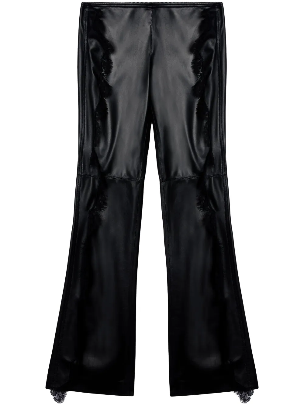Кожаные брюки с кружевной отделкой OFF-WHITE, черный
Кожаные брюки с кружевной отделкой OFF-WHITE, черный