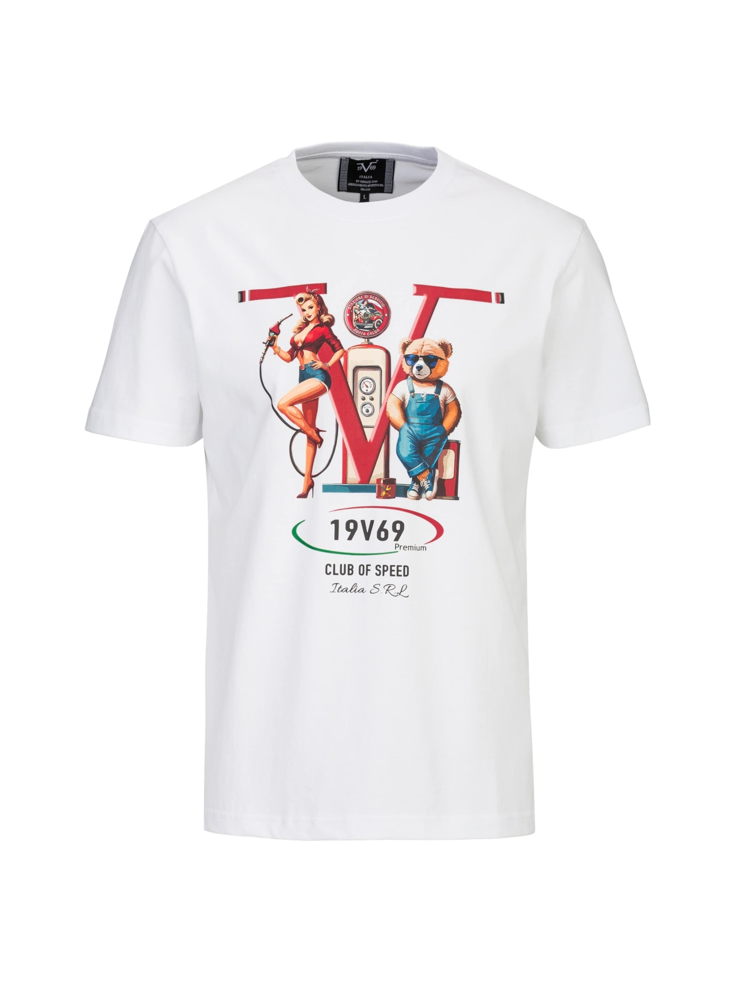 19V69 ITALIA Футболка 'Rafael Racing' в белом цвете
19V69 ITALIA Футболка 'Rafael Racing' в белом цвете