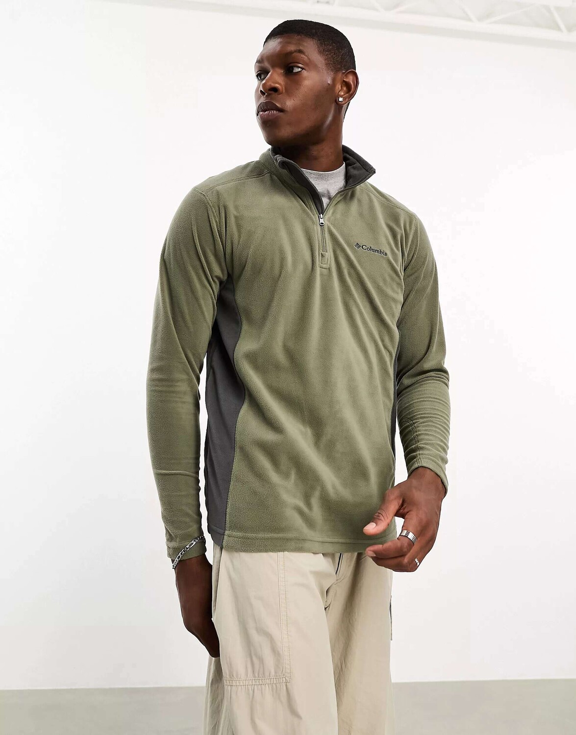 Флисовый флис цвета хаки с полумолнией Columbia Klamath II
Флисовый флис цвета хаки с полумолнией Columbia Klamath II