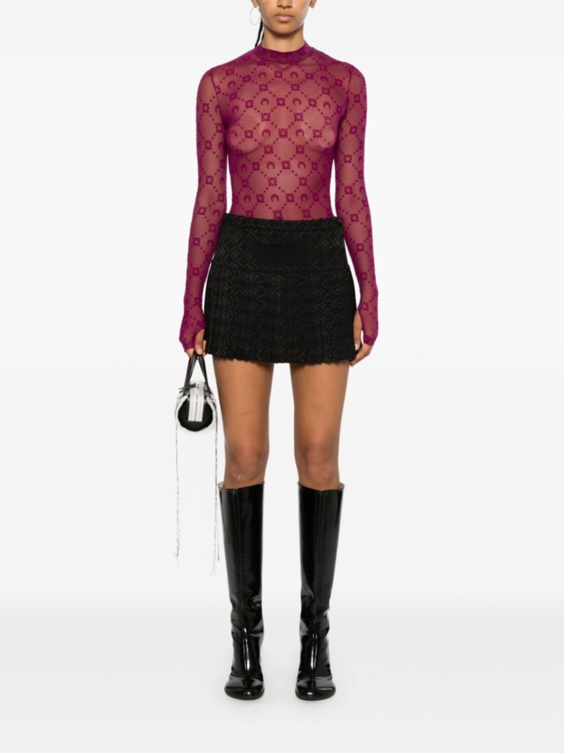 Marine Serre верх из сетки Moonogram, розовый
Marine Serre верх из сетки Moonogram, розовый