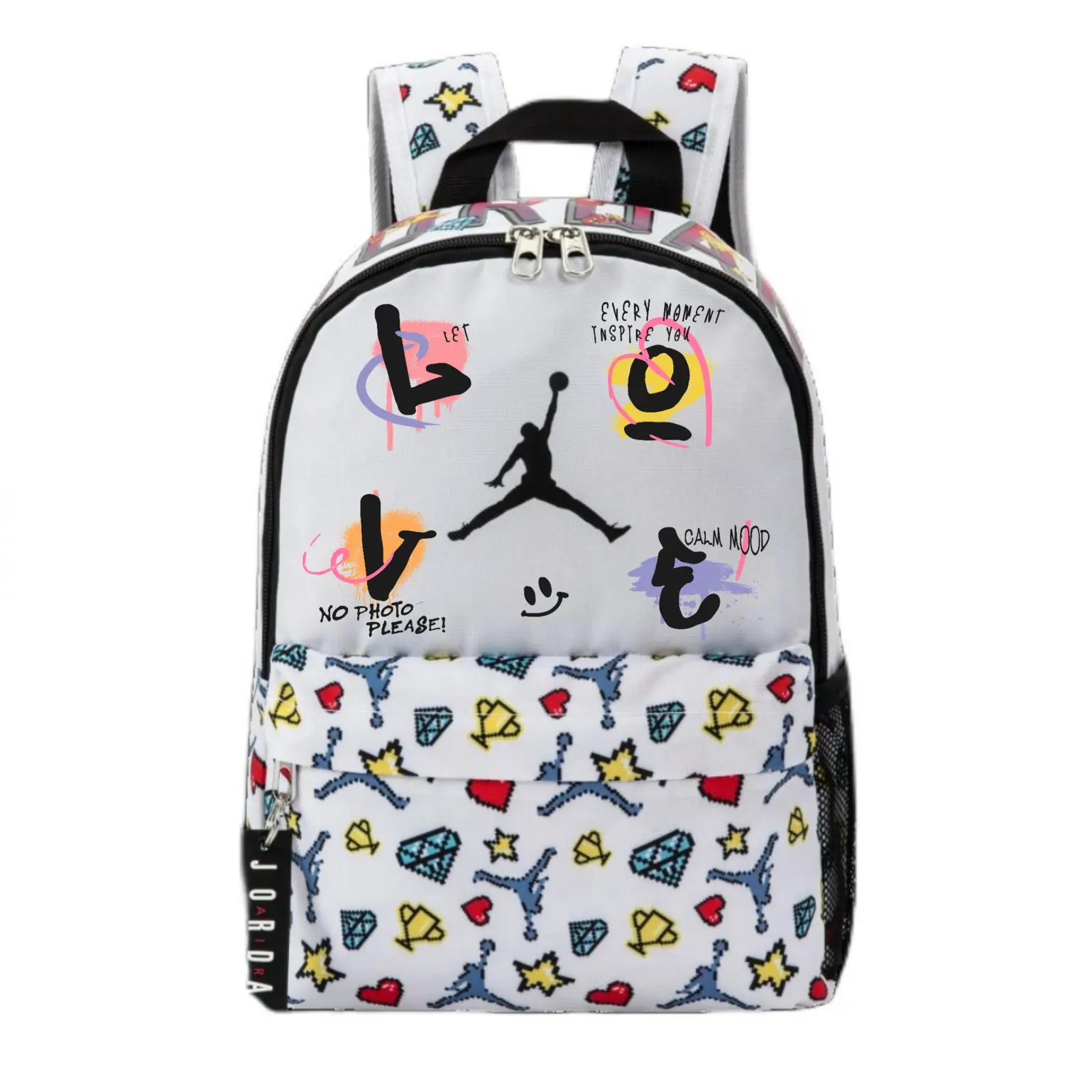 Jordan Полиэстеровый рюкзак обычный унисекс белый, Love
Jordan Полиэстеровый рюкзак обычный унисекс белый, Love