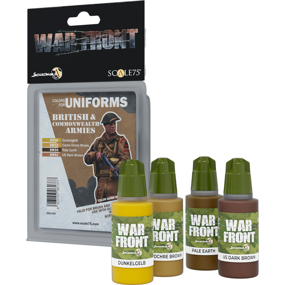 Аксессуары Scale 75 USA War Front Paint Set: Colors for Uniforms - British & Commonwealth Armies 
Аксессуары Scale 75 USA War Front Paint Set: Colors for Uniforms - British & Commonwealth Armies