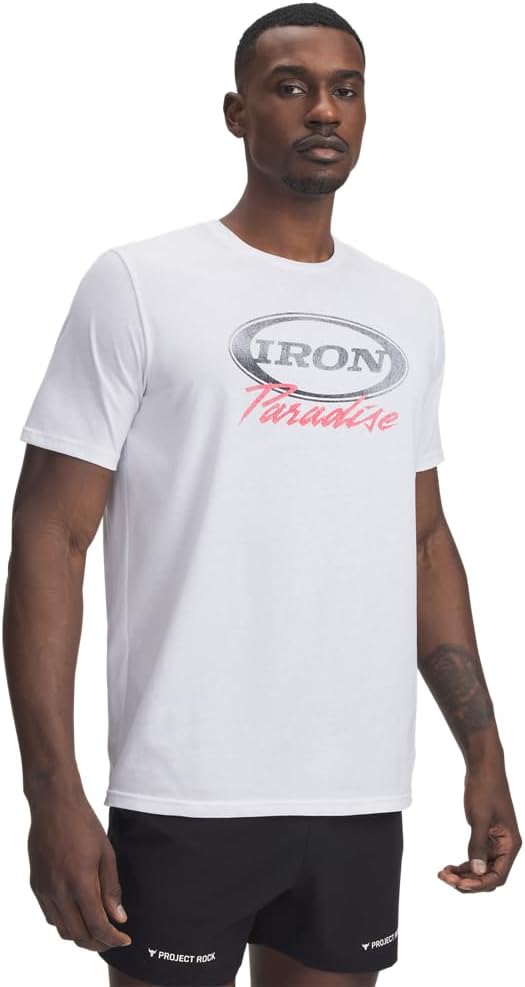 Футболка с коротким рукавом Under Armour Mens Project Rock Iron, (100) White/Black, Белый, Футболка с коротким рукавом Under Armour Mens Project Rock Iron, (100) White/Black
Футболка с коротким рукавом Under Armour Mens Project Rock Iron, (100) White/Black, Белый, Футболка с коротким рукавом Under Armour Mens Project Rock Iron, (100) White/Black