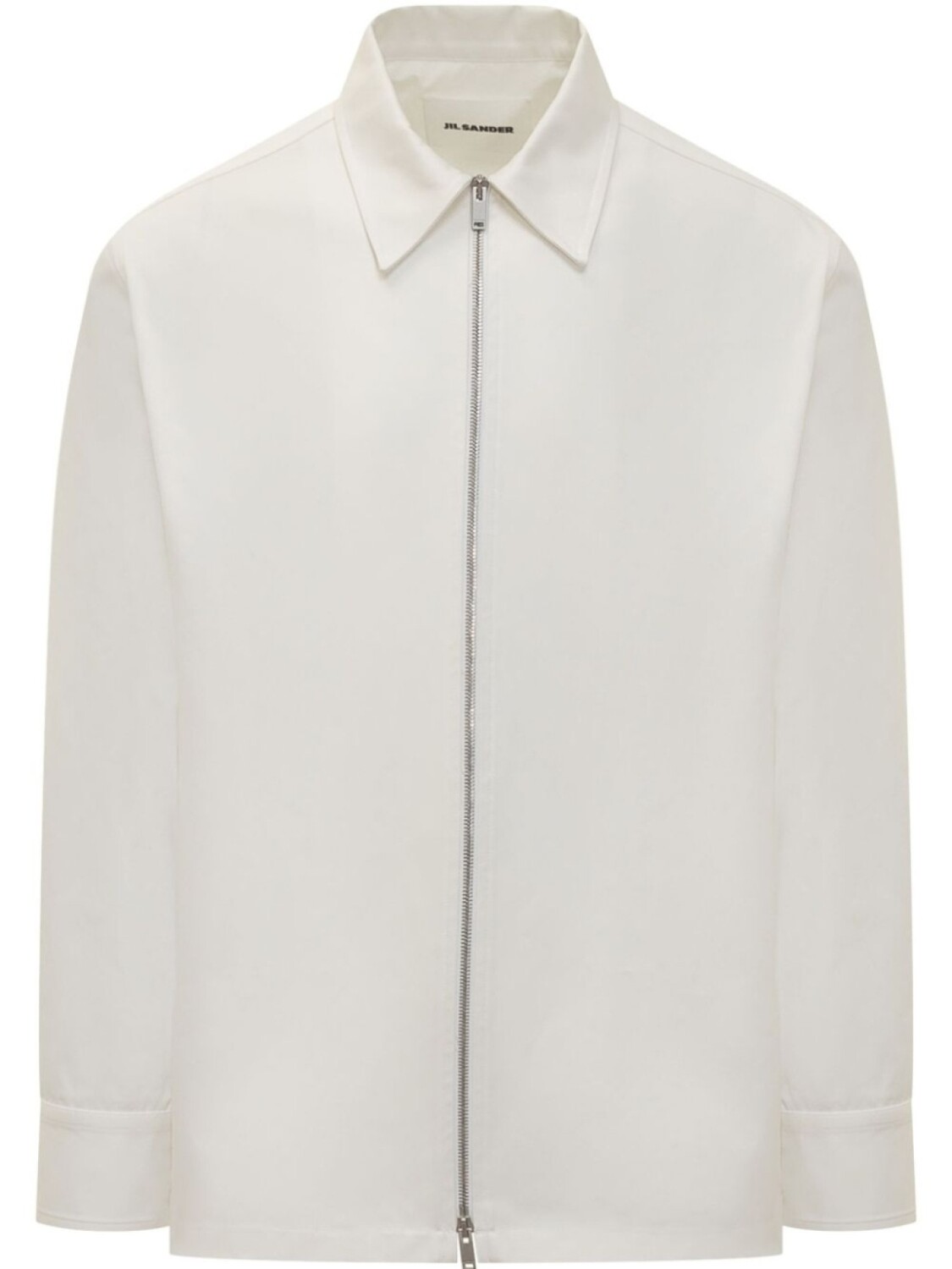 Куртка-рубашка на молнии Jil Sander, белый 
Куртка-рубашка на молнии Jil Sander, белый