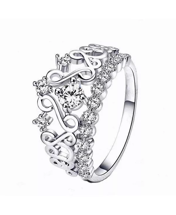 Кольцо «Корона принцессы» с камнями кубического циркония Hollywood Sensation, silver
Кольцо «Корона принцессы» с камнями кубического циркония Hollywood Sensation, silver