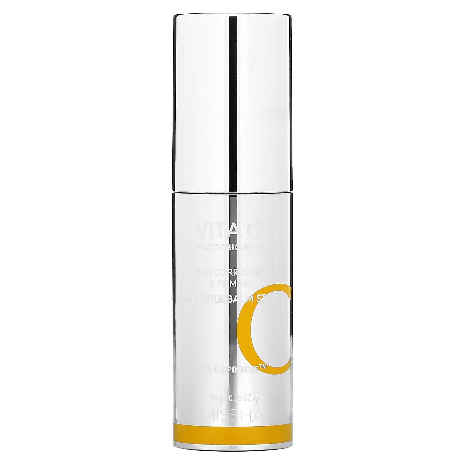 Vita C Plus Ascorbin Acid, Корректирующий и укрепляющий ампульный бальзам-карандаш, 0,35 унции (10 г) Missha
Vita C Plus Ascorbin Acid, Корректирующий и укрепляющий ампульный бальзам-карандаш, 0,35 унции (10 г) Missha