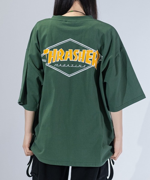 Футболка с логотипом, разнообразный узор, крупный силуэт THRASHER, разноцветная
Футболка с логотипом, разнообразный узор, крупный силуэт THRASHER, разноцветная