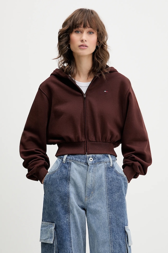 Хлопковая толстовка Tommy Jeans, коричневый
Хлопковая толстовка Tommy Jeans, коричневый