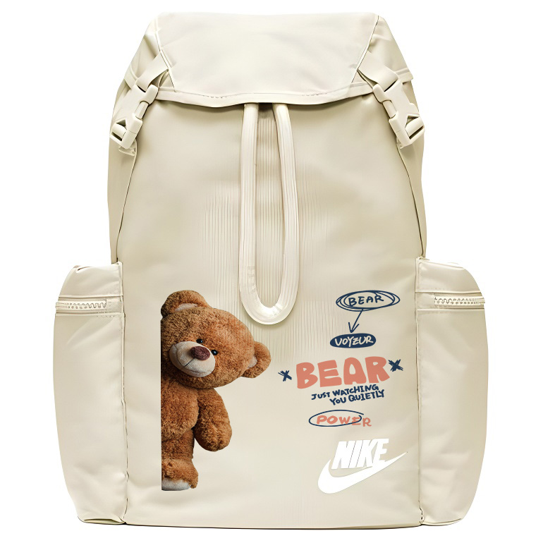 Nike Полиэстеровый рюкзак унисекс светло-ореховый коричневый белый, Plush Bear
Nike Полиэстеровый рюкзак унисекс светло-ореховый коричневый белый, Plush Bear