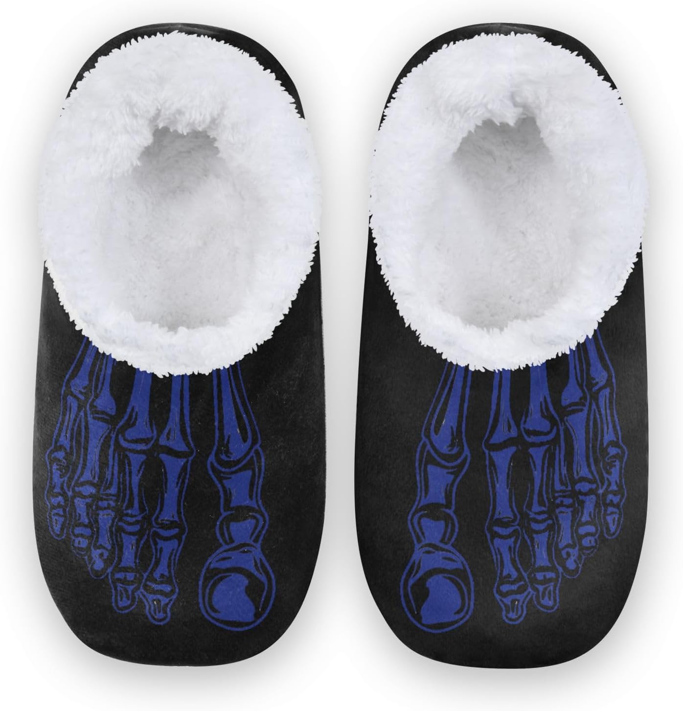 Домашние зимние тапочки DOMIKING с рисунком скелета, пушистой нескользящей мягкой подошвой, уютные домашние тапочки для мужчин и женщин. Подходят как мужчинам, так и женщинам, синий
Домашние зимние тапочки DOMIKING с рисунком скелета, пушистой нескользящей мягкой подошвой, уютные домашние тапочки для мужчин и женщин. Подходят как мужчинам, так и женщинам, синий