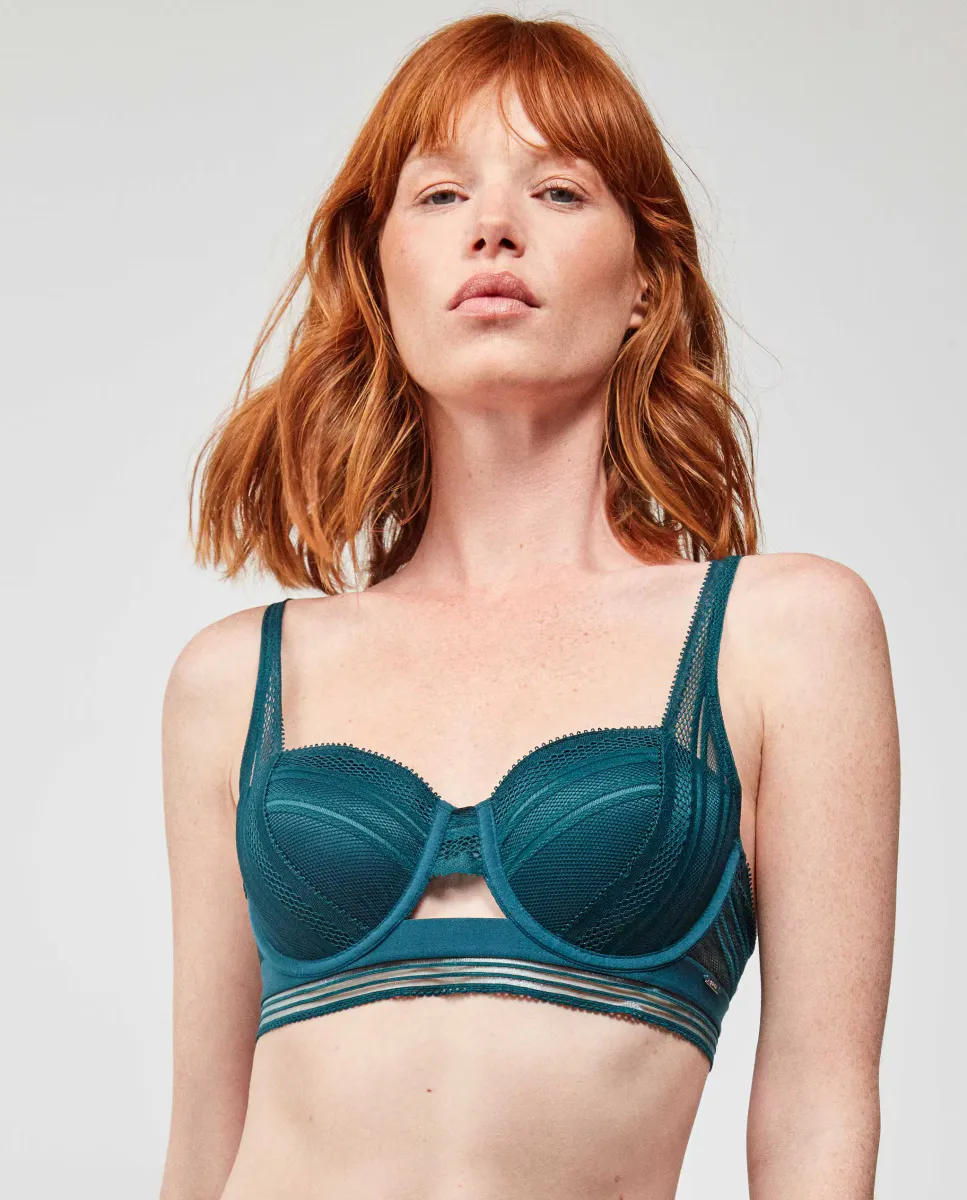 Бюстгальтер-балконет на косточках с поролоновым каркасом из кружевной ткани Gisela, зеленый
Бюстгальтер-балконет на косточках с поролоновым каркасом из кружевной ткани Gisela, зеленый