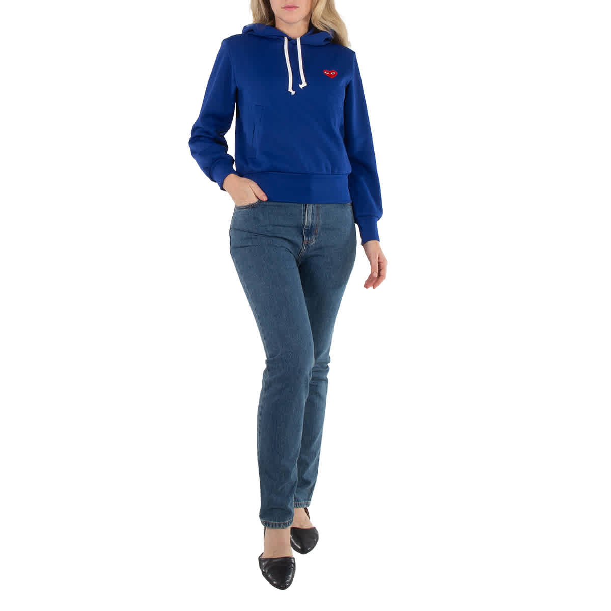 Толстовка с вышитым логотипом Cdg Play Heart в темно-синем цвете
Толстовка с вышитым логотипом Cdg Play Heart в темно-синем цвете