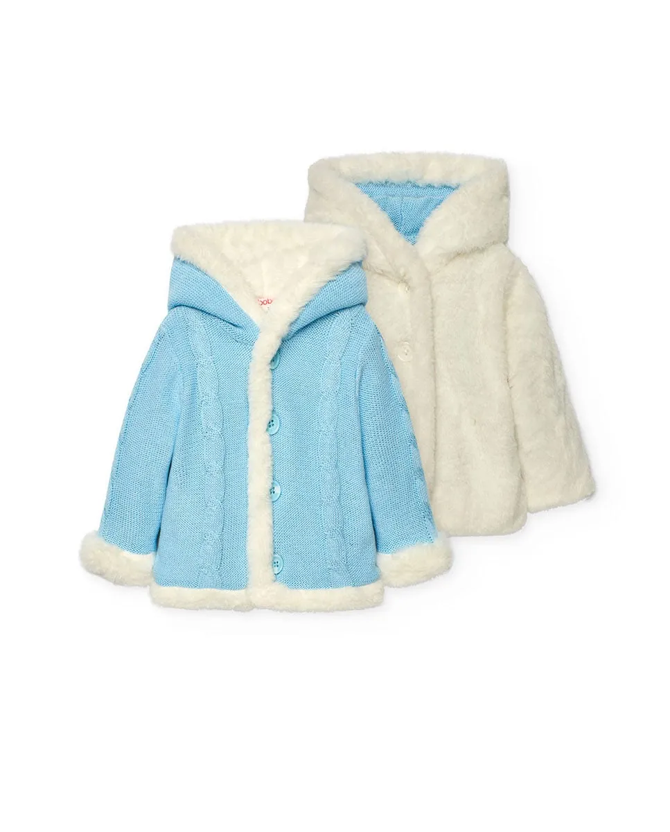 Двусторонняя детская дубленка с капюшоном на подкладке Boboli, светло-голубой
Двусторонняя детская дубленка с капюшоном на подкладке Boboli, светло-голубой