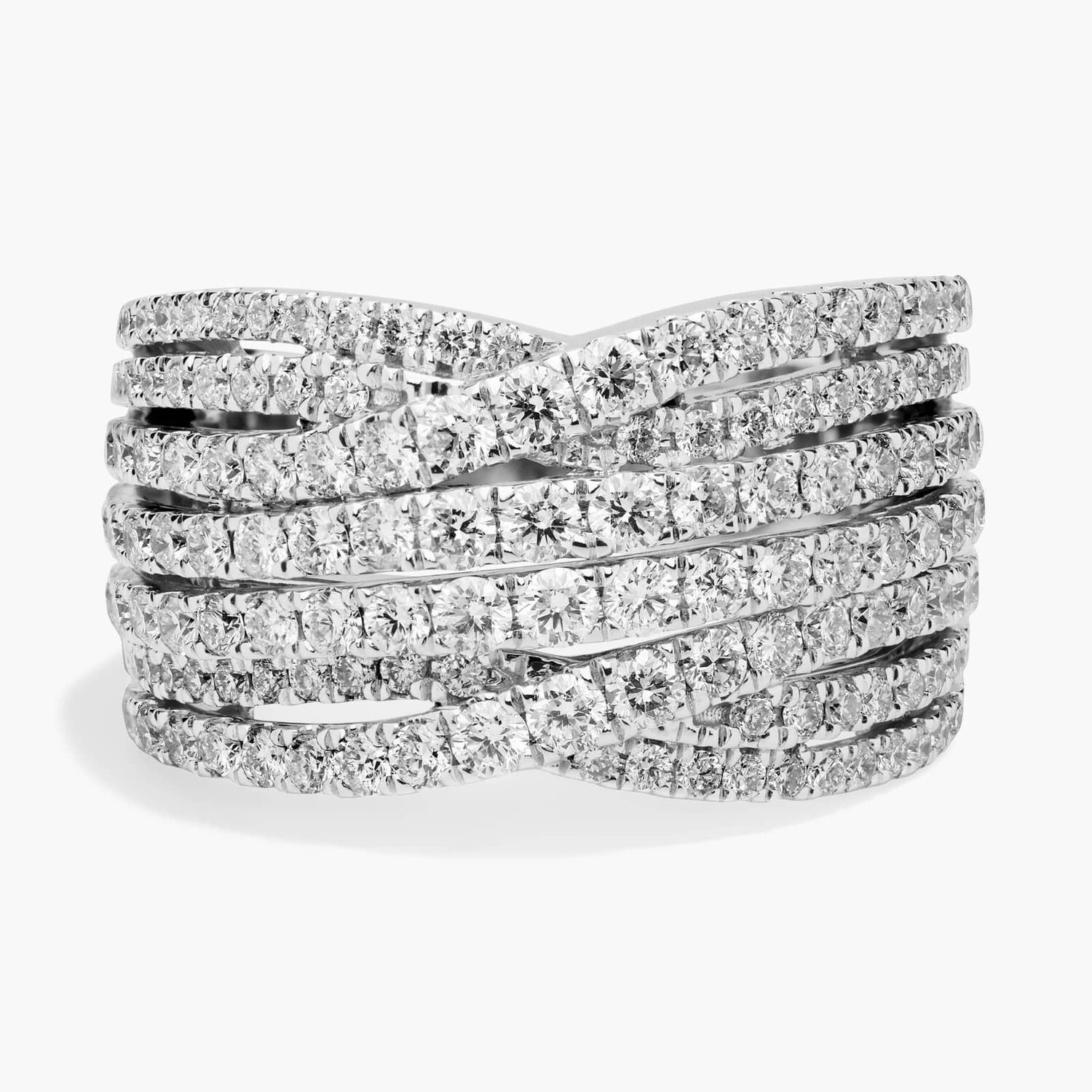 Модное кольцо с чередующимися плетеными бриллиантами из 14-каратного белого золота (2 карата) Blue Nile
Модное кольцо с чередующимися плетеными бриллиантами из 14-каратного белого золота (2 карата) Blue Nile