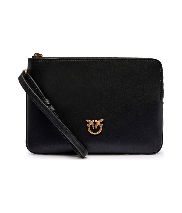 Кожаная сумочка на запястье Pinko, черный
Кожаная сумочка на запястье Pinko, черный