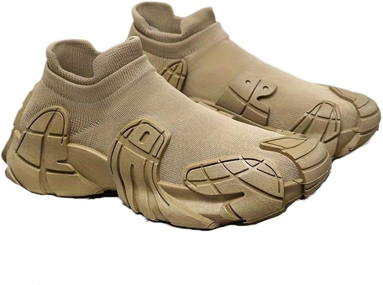 Мужские дышащие кроссовки на шнуровке FmShi с полосатым дизайном 002, хаки
Мужские дышащие кроссовки на шнуровке FmShi с полосатым дизайном 002, хаки