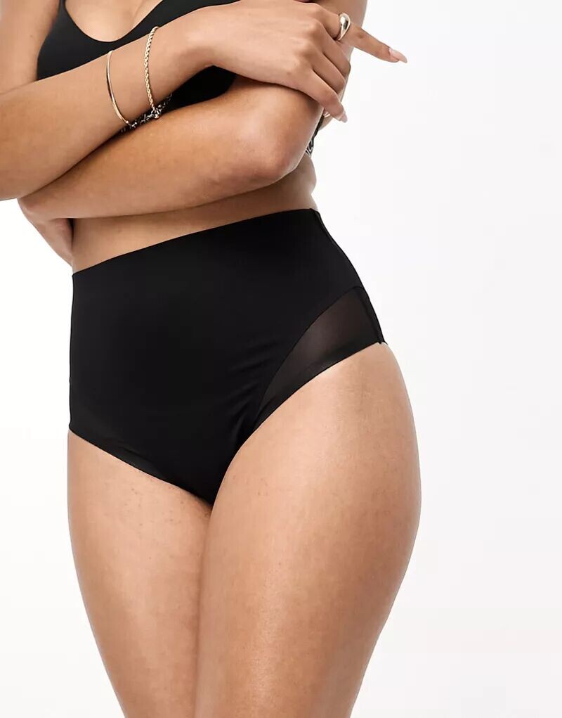 Черные корректирующие трусы со средней поддержкой, завышенной талией и сетчатой вставкой ASOS
Черные корректирующие трусы со средней поддержкой, завышенной талией и сетчатой вставкой ASOS