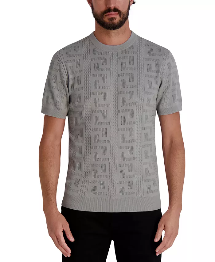 Мужской джерси свитер с жаккардовым узором Karl Lagerfeld Paris, серый
Мужской джерси свитер с жаккардовым узором Karl Lagerfeld Paris, серый