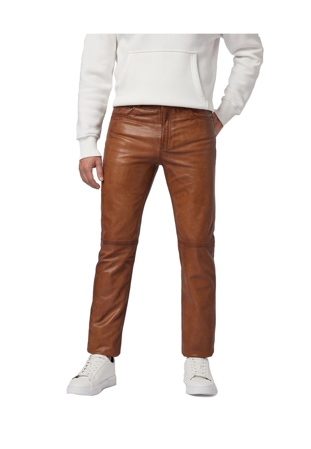 Мужские кожаные брюки Trant Pant, пятикарманные кожаные джинсы из мытой кожи ягненка RICANO, цвет Cognac Braun Weite Zoll
Мужские кожаные брюки Trant Pant, пятикарманные кожаные джинсы из мытой кожи ягненка RICANO, цвет Cognac Braun Weite Zoll