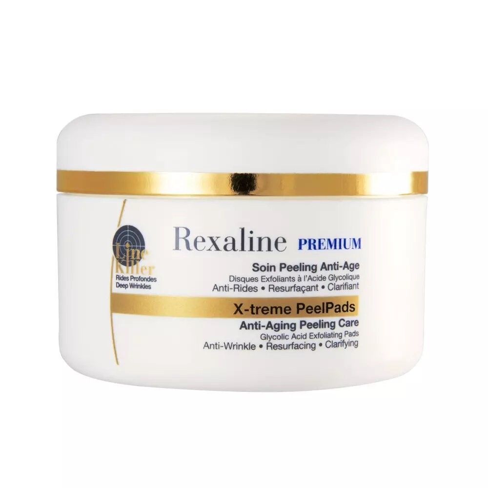 Rexaline, X-treme PeelPads Anti-Aging Peeling Care пилинг-хлопья против морщин 30 шт 
Rexaline, X-treme PeelPads Anti-Aging Peeling Care пилинг-хлопья против морщин 30 шт