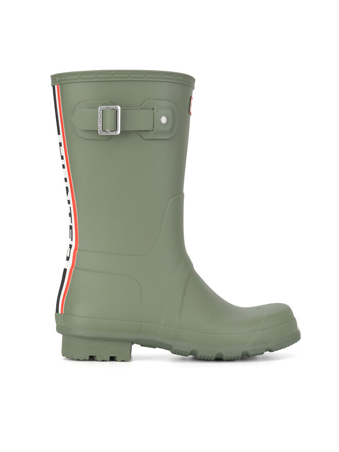 Резиновые сапоги мужские Hunter высокие с цветной полосой, хаки
Резиновые сапоги мужские Hunter высокие с цветной полосой, хаки