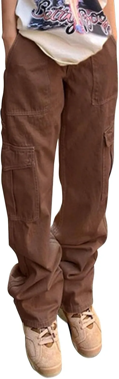 Брюки-карго для женщин с расслабленным кроем и высокой посадкой Zhyaj
Брюки-карго для женщин с расслабленным кроем и высокой посадкой Zhyaj