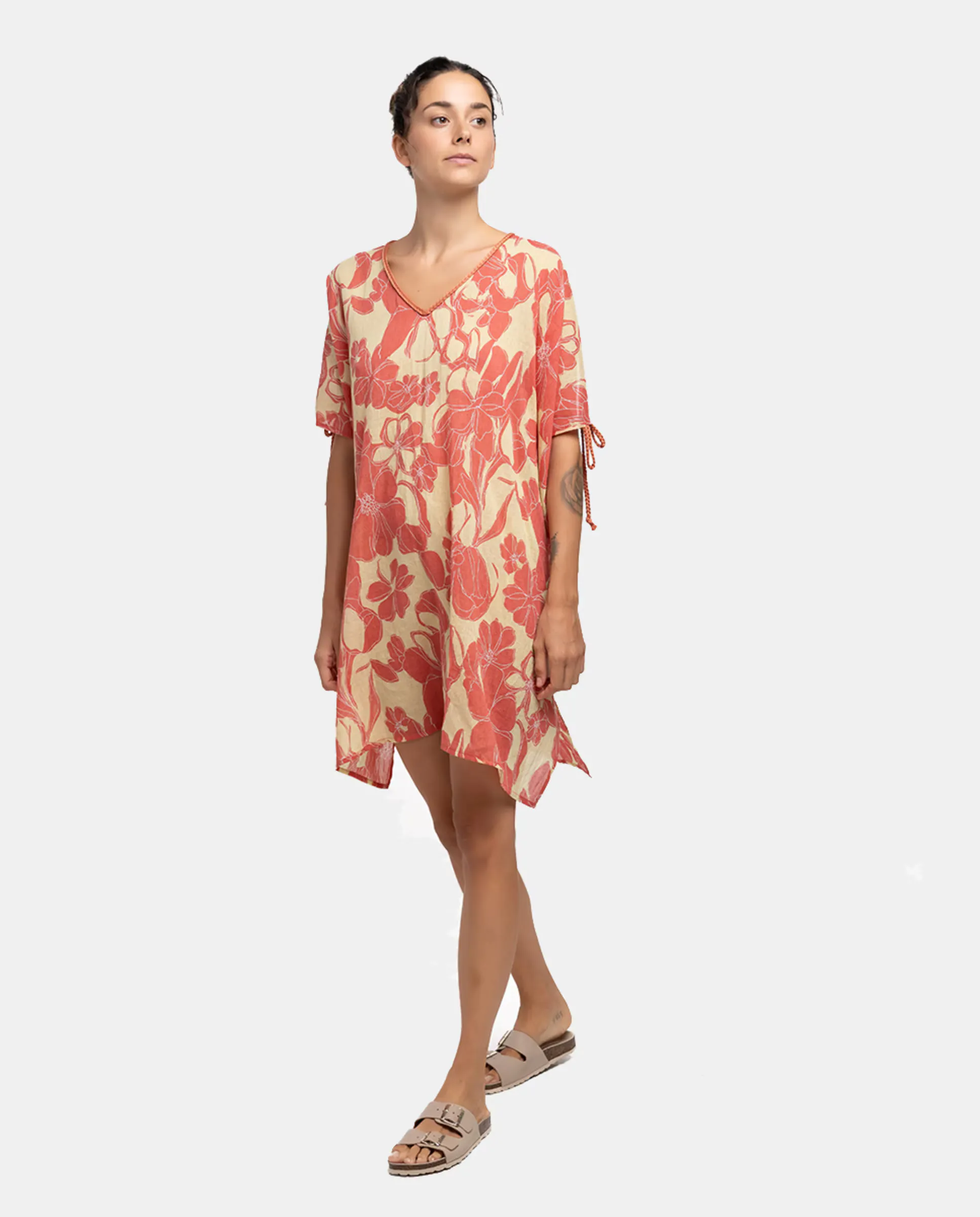 Хлопковый кафтан Oceans Diary с цветочным принтом Abbacino, коралловый
Хлопковый кафтан Oceans Diary с цветочным принтом Abbacino, коралловый