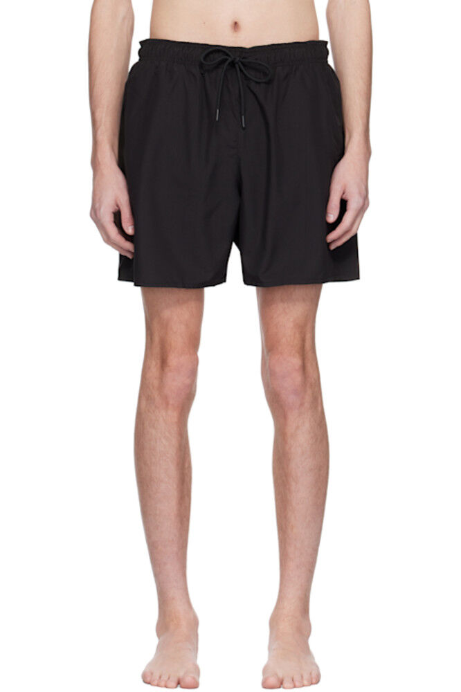 Черные быстросохнущие шорты для плавания Lacoste 
Черные быстросохнущие шорты для плавания Lacoste