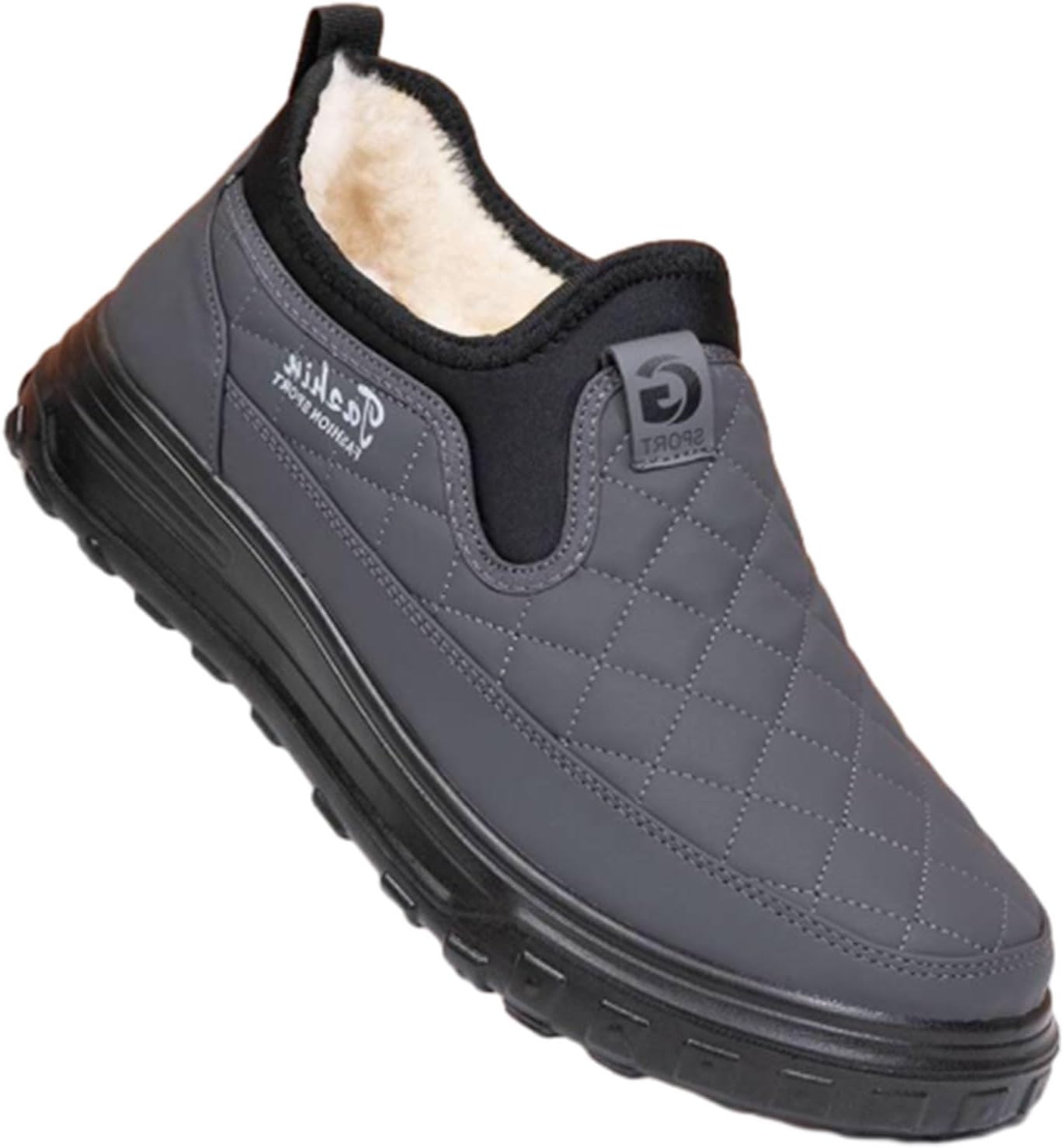 Мужские зимние ботинки с толстой теплой водонепроницаемой и нескользящей подошвой, с меховой подкладкой, удобные слипоны для холодной погоды Zplmide, серый
Мужские зимние ботинки с толстой теплой водонепроницаемой и нескользящей подошвой, с меховой подкладкой, удобные слипоны для холодной погоды Zplmide, серый