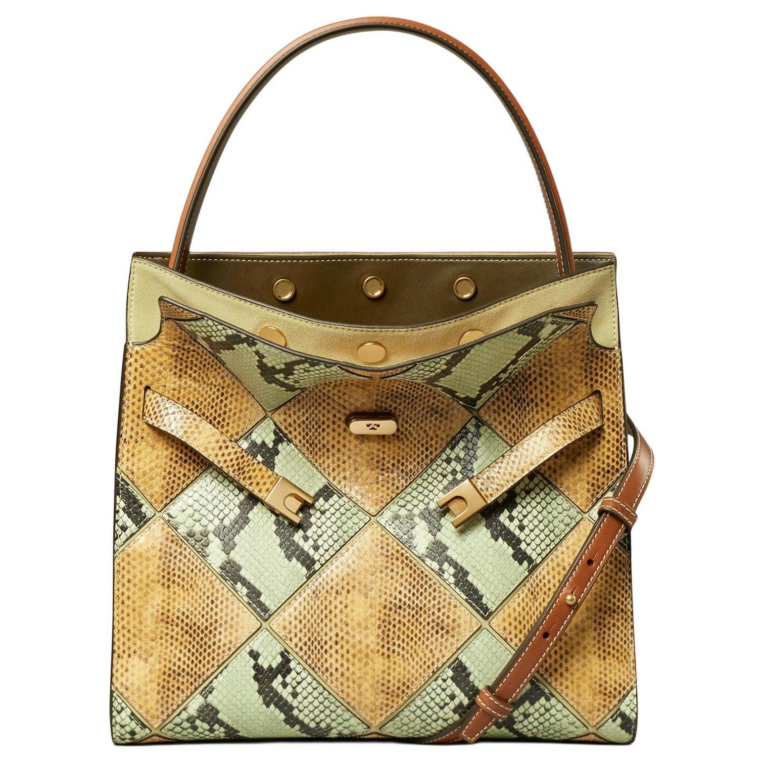 TORY BURCH Сумка женская кожаная с тиснением под кожу змеи желтая
TORY BURCH Сумка женская кожаная с тиснением под кожу змеи желтая