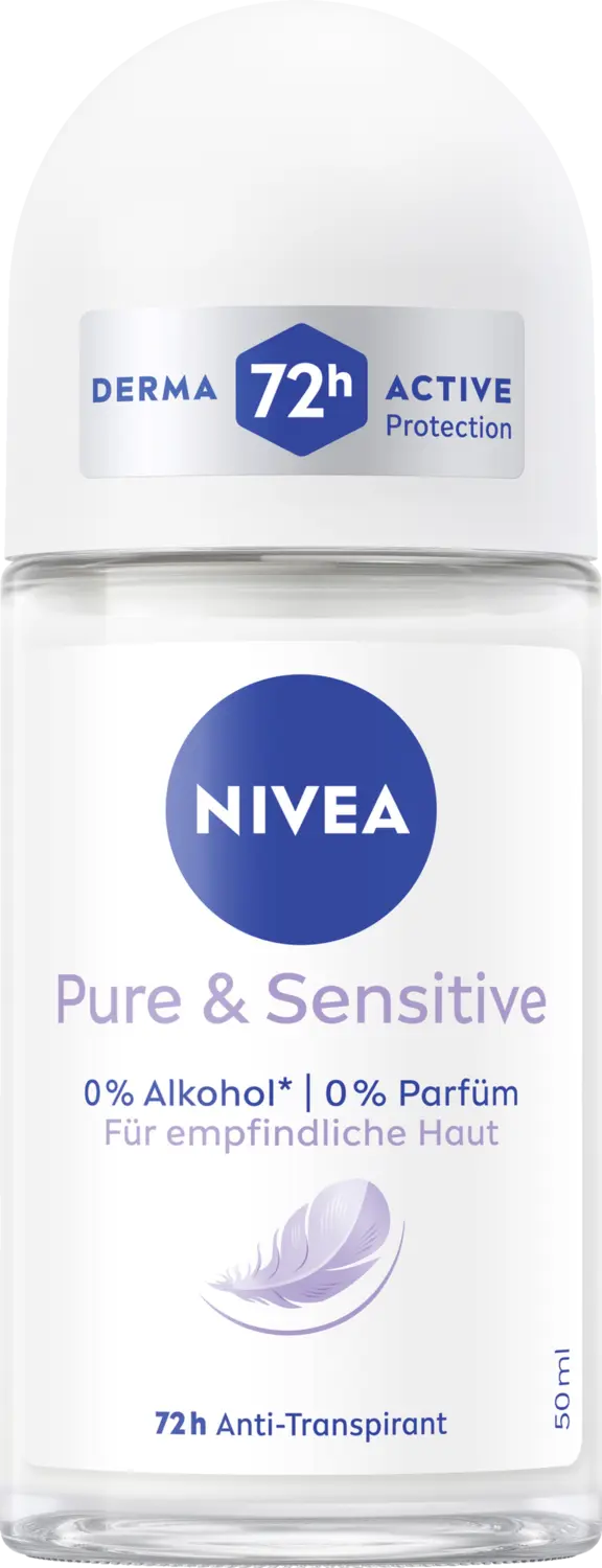 Дезодорант NIVEA Pure & Sensitive Anti-Transpirant Roll-On
Дезодорант NIVEA Pure & Sensitive Anti-Transpirant Roll-On