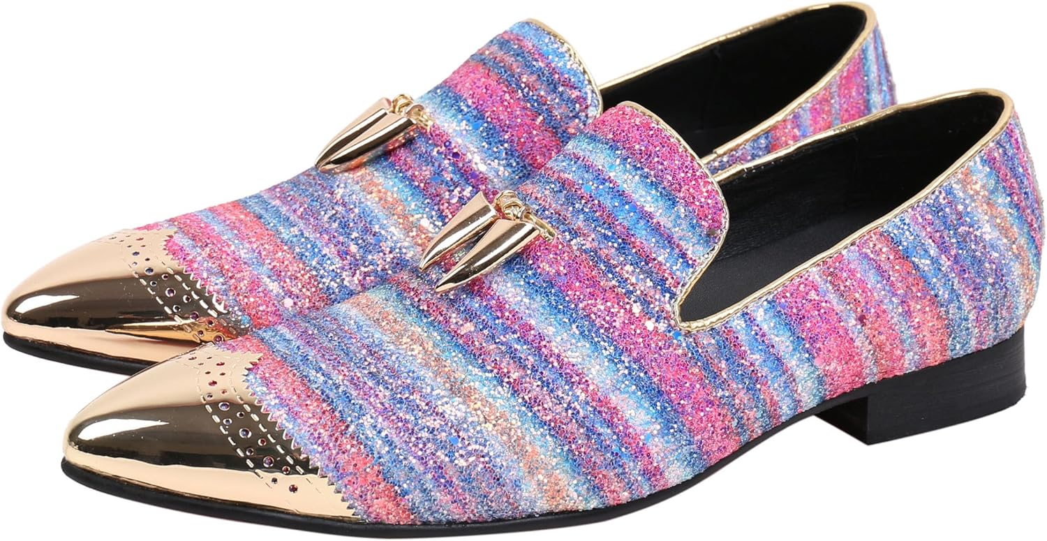 Мужские лоферы Santimon мокасины из блестящей кожи с металлическим носком, повседневные, для вечернего образа, розовый
Мужские лоферы Santimon мокасины из блестящей кожи с металлическим носком, повседневные, для вечернего образа, розовый