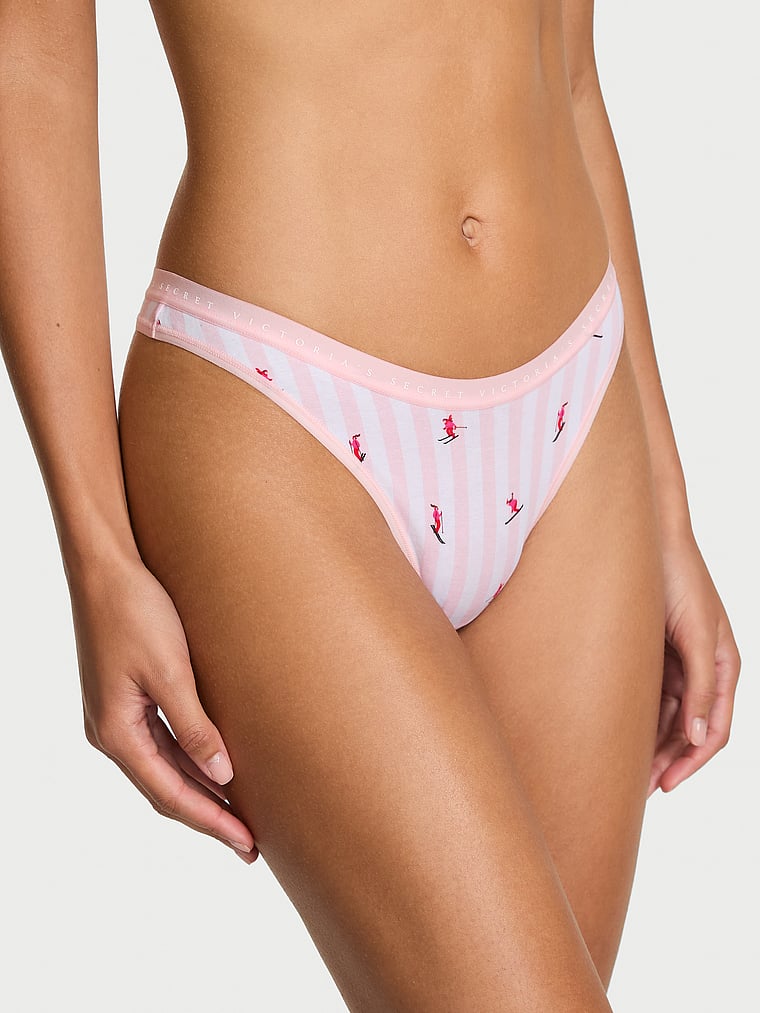 Трусики-Стринги из эластичного хлопка с высоким вырезом Victoria'S Secret, smooth pink skier stripes
Трусики-Стринги из эластичного хлопка с высоким вырезом Victoria'S Secret, smooth pink skier stripes