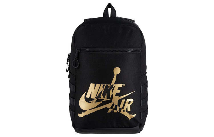 Полиэстеровый рюкзак обычный унисекс черный золотой Jordan 
Полиэстеровый рюкзак обычный унисекс черный золотой Jordan