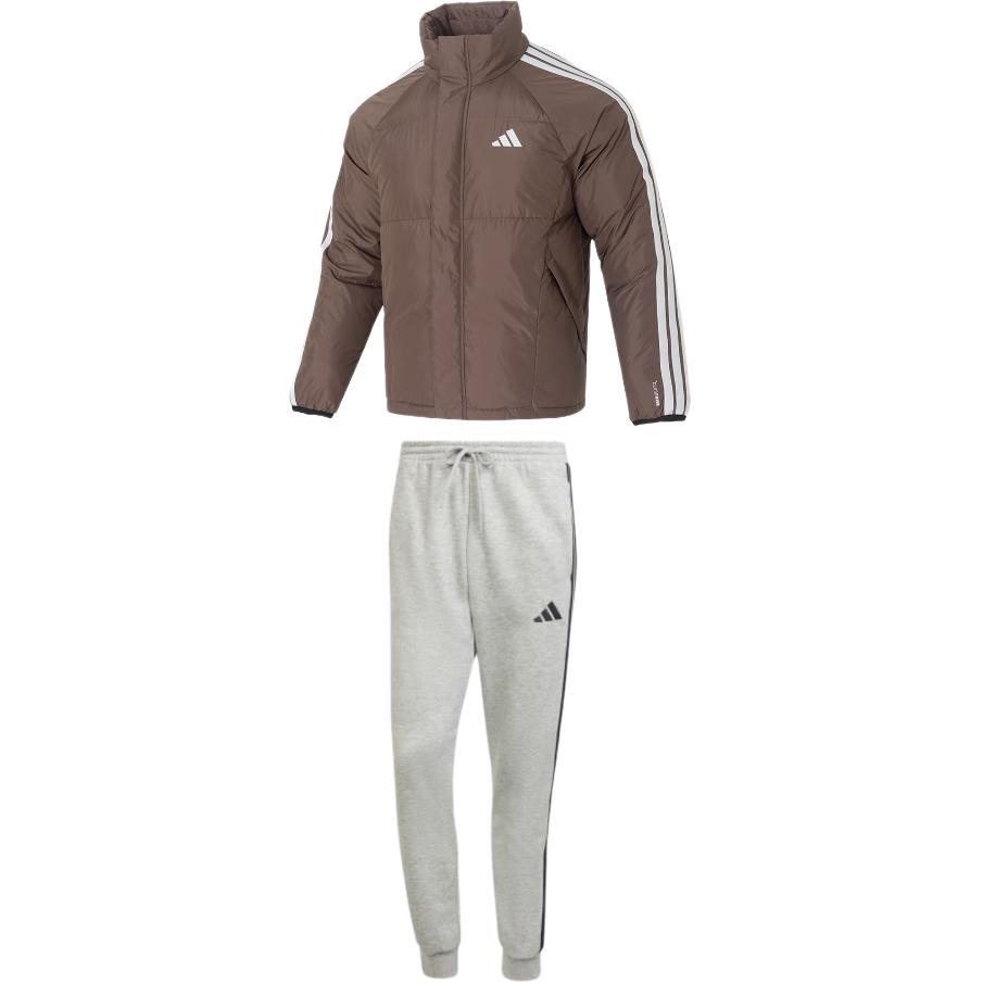 Adidas Мужской повседневный спортивный комплект: коричневый верх + черные брюки, воротник-стойка средней высоты
Adidas Мужской повседневный спортивный комплект: коричневый верх + черные брюки, воротник-стойка средней высоты