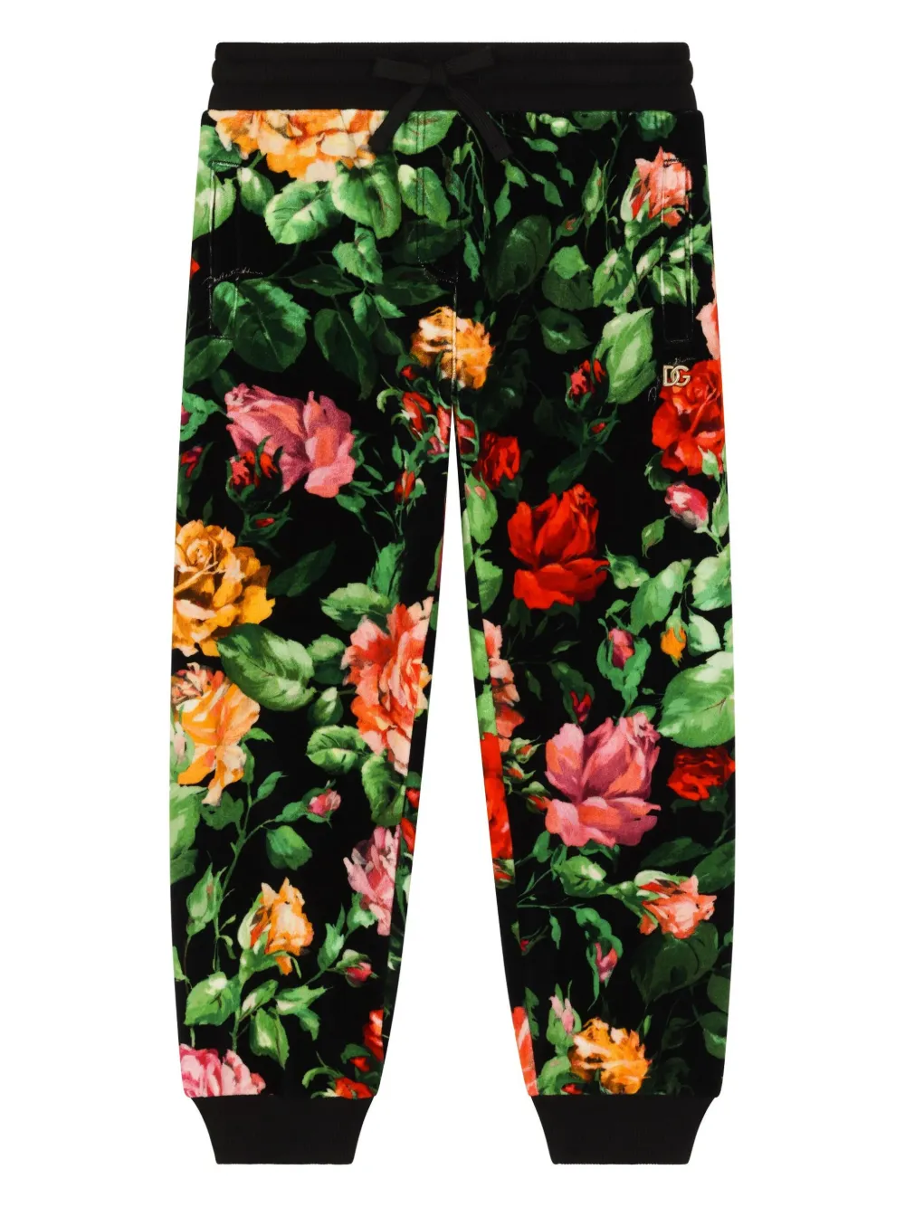 Джоггеры с вышитым логотипом и цветочным принтом Dolce & Gabbana Kids, черный
Джоггеры с вышитым логотипом и цветочным принтом Dolce & Gabbana Kids, черный