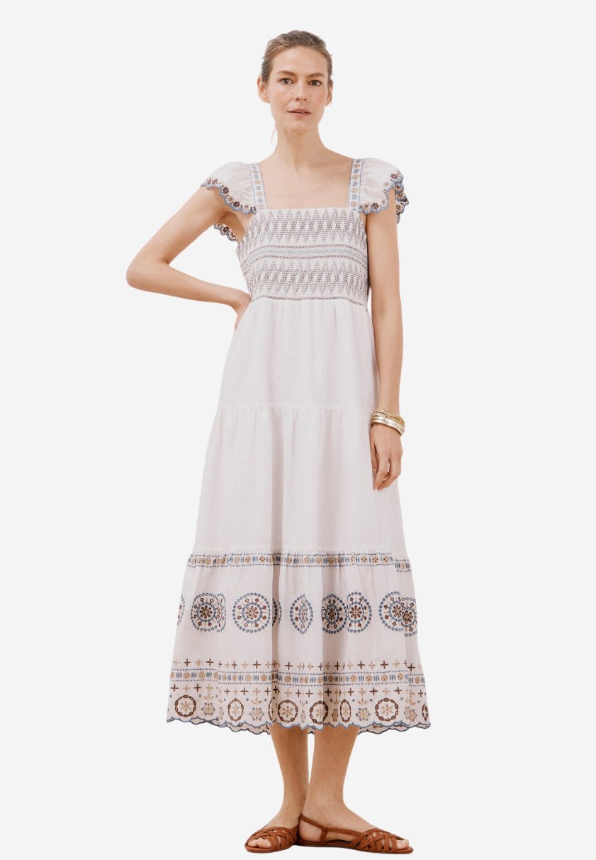 Повседневное платье Cortefiel, белый
Повседневное платье Cortefiel, белый