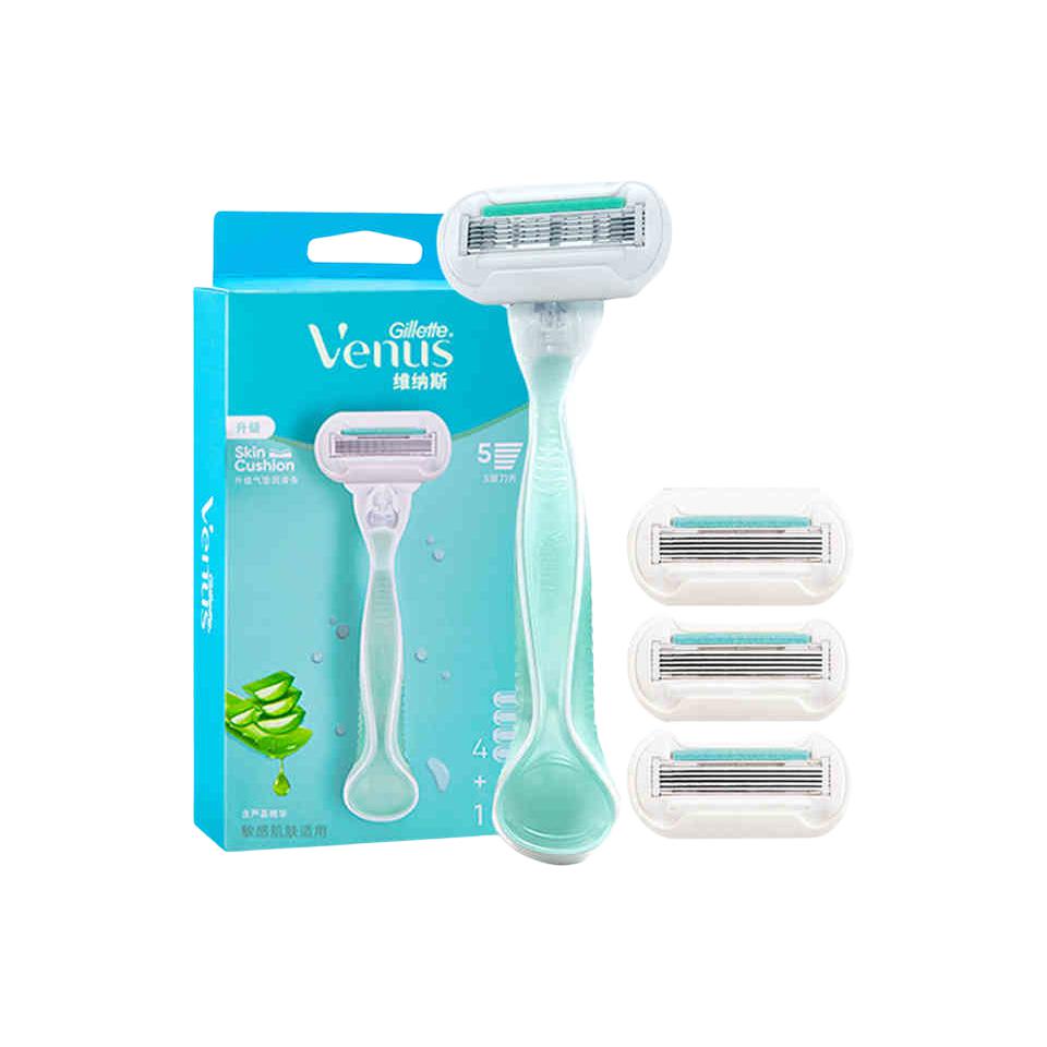Набор из пяти лезвий для глубокого очищения с алоэ вера для удаления волос Gillette
Набор из пяти лезвий для глубокого очищения с алоэ вера для удаления волос Gillette
