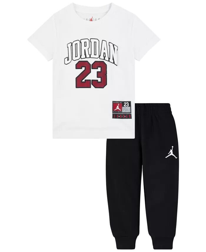 Набор из джерси для маленьких мальчиков, комплект из 2 футболок и штанов Jordan, черный
Набор из джерси для маленьких мальчиков, комплект из 2 футболок и штанов Jordan, черный