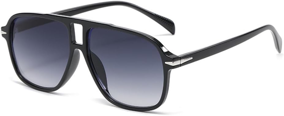 Мужские солнцезащитные очки в стиле ретро, квадратная форма, двойная перемычка, увеличенная оправа, защита от УФ-излучения UV400. Модные женские солнцезащитные очки MTZJH, Black Gray
Мужские солнцезащитные очки в стиле ретро, квадратная форма, двойная перемычка, увеличенная оправа, защита от УФ-излучения UV400. Модные женские солнцезащитные очки MTZJH, Black Gray