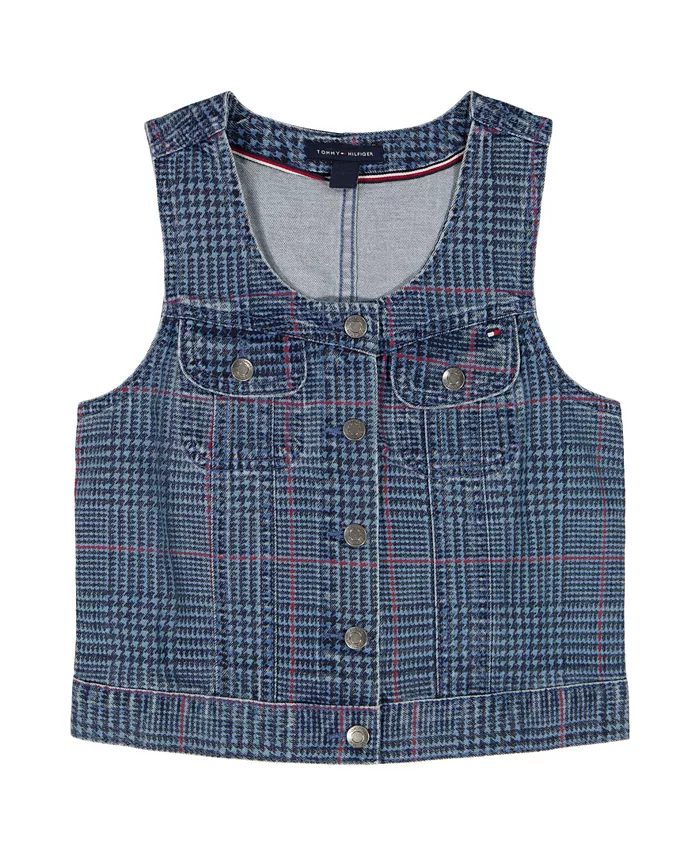 Джинсовая жилетка в клетку Glen для девочек 7-16 лет Tommy Hilfiger, синий
Джинсовая жилетка в клетку Glen для девочек 7-16 лет Tommy Hilfiger, синий