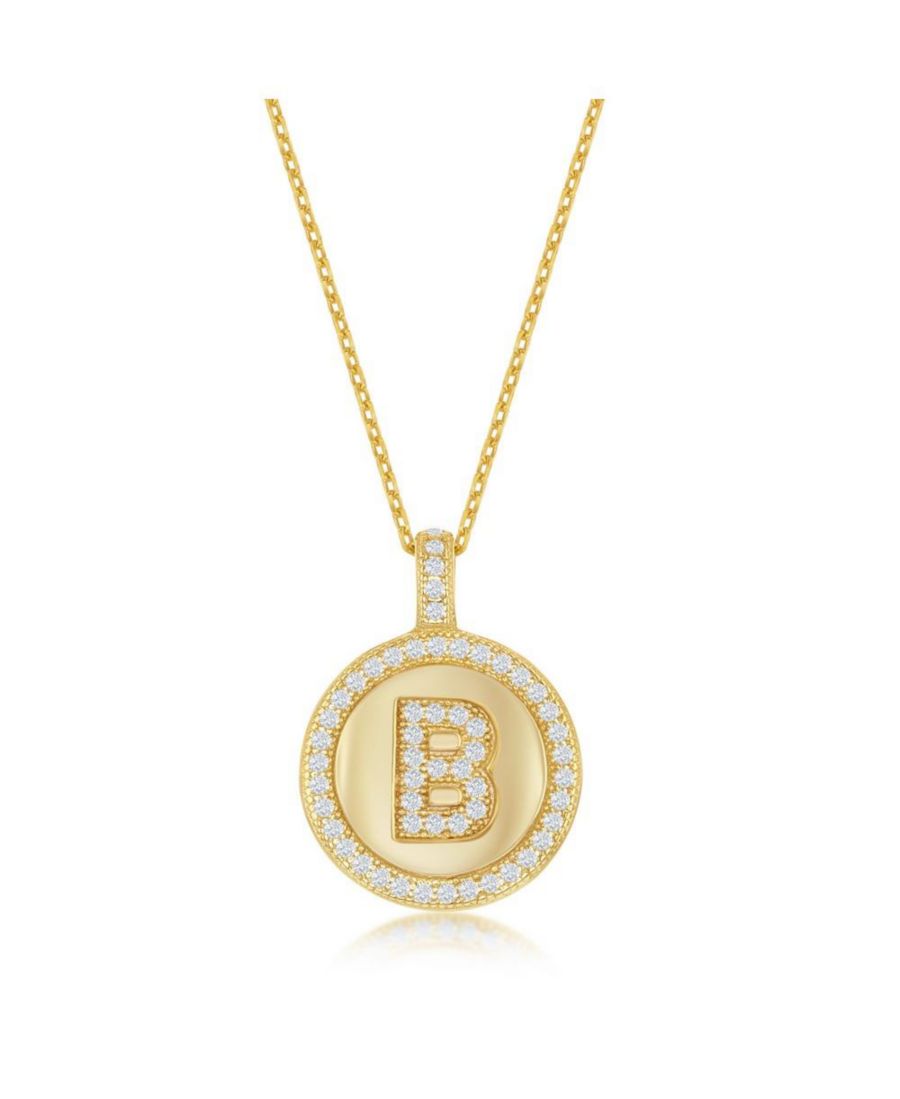 Колье из стерлингового серебра с золотым покрытием и микропаве из циркония в форме круга с инициалами Simona, Gold b
Колье из стерлингового серебра с золотым покрытием и микропаве из циркония в форме круга с инициалами Simona, Gold b