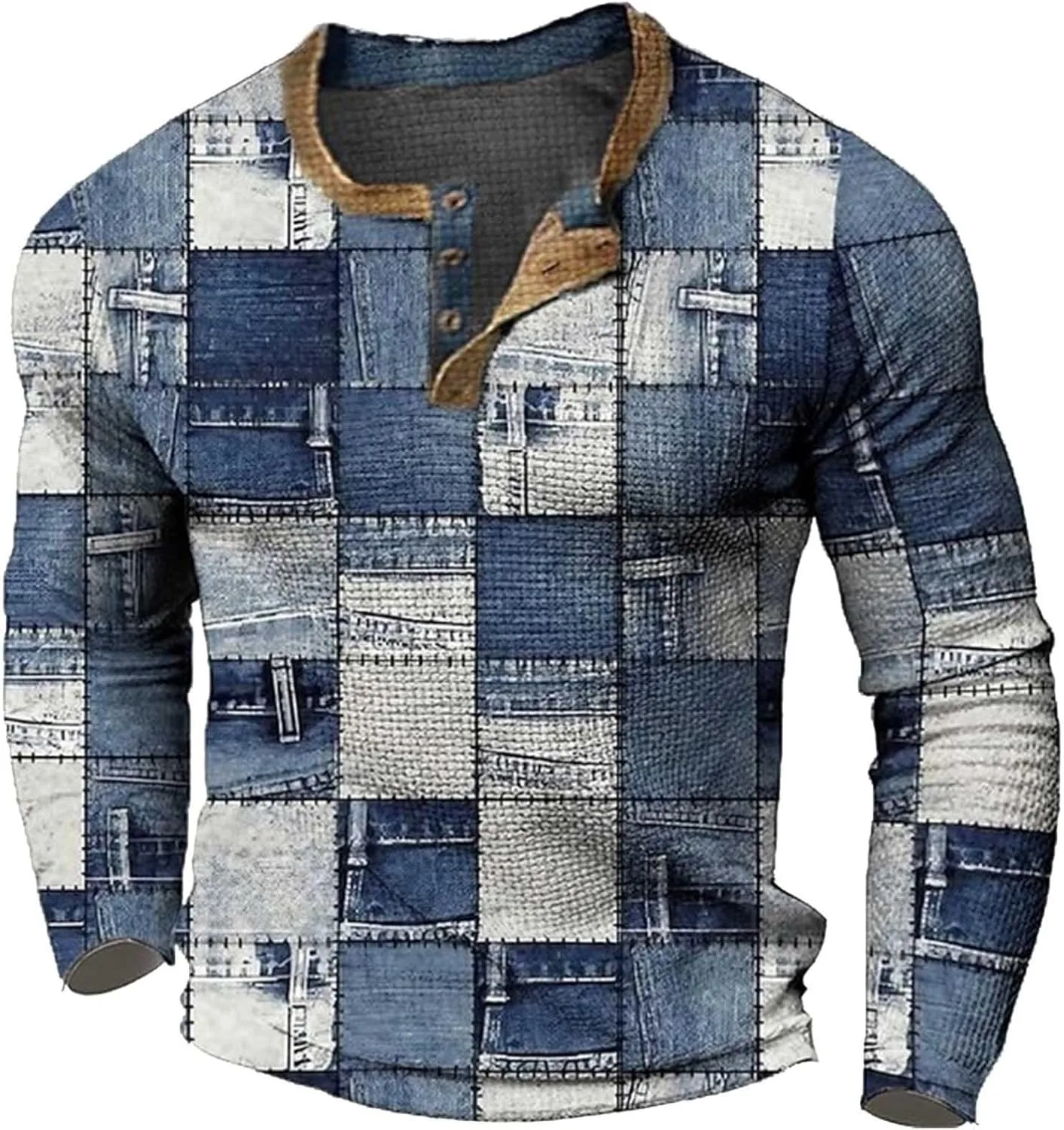 Мужская рубашка-поло ZYXTIM с длинным рукавом и принтом, slim fit
Мужская рубашка-поло ZYXTIM с длинным рукавом и принтом, slim fit