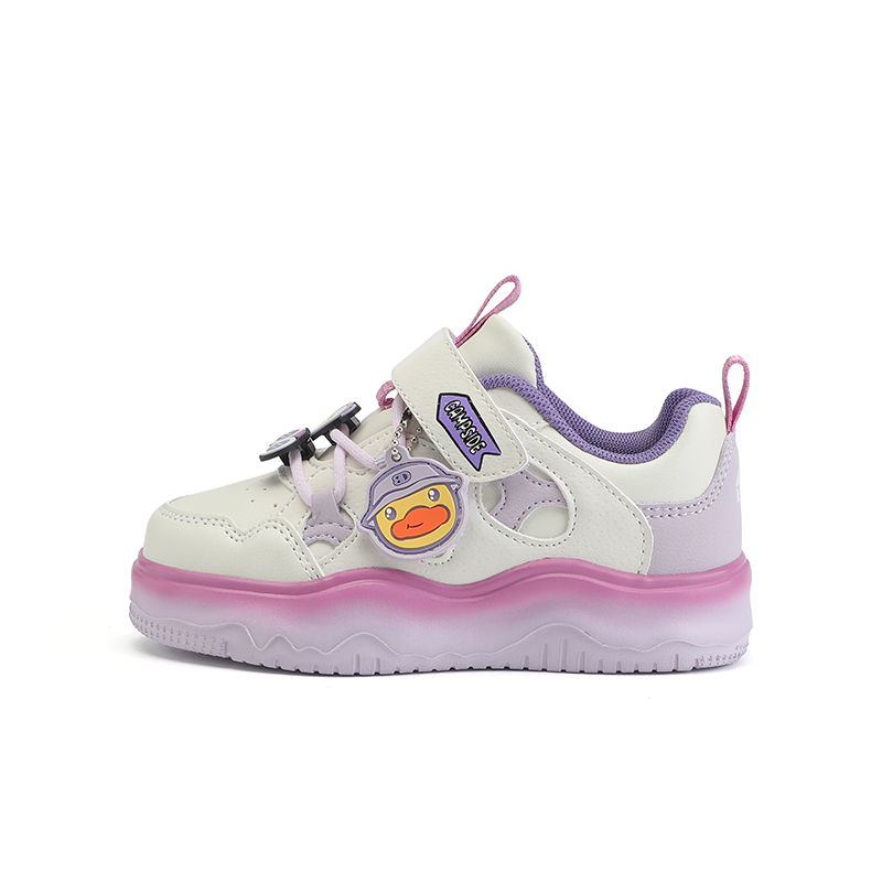 Детские кроссовки для скейтбординга с низким верхом, устойчивые к истиранию, для детей от 3 до 7 лет B.Duck, бежевый/фиолетовый 
Детские кроссовки для скейтбординга с низким верхом, устойчивые к истиранию, для детей от 3 до 7 лет B.Duck, бежевый/фиолетовый